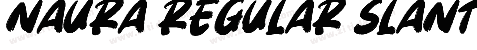 Naura Regular Slant_DEMO字体转换